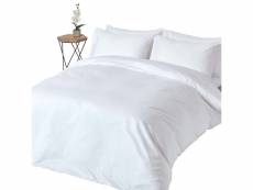 Homescapes parure de lit blanc 100% coton egyptien 1000 fils 240 x 220 cm BL1191G