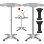 KESSER® 2in1 table haute table de bistrot aluminium