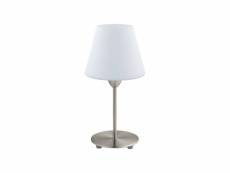 Lampe de table damasco 1 1 ampoule nickel satiné diamètre