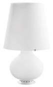 Lampe de table Fontana Small / H 34 cm - Verre - Fontana Arte blanc en verre