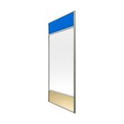 Miroir cadre gris 70x50 cm Vitrail - Magis
