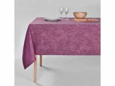Nappe de table doynel 150x260cm tissu violet