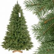 Sapin de Noël artificiel, Épicéa Royal Premium, matériel pu + pvc, socle en bois, 150cm, FT18-150 - Fairytrees