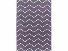 Scandi colors - tapis à chevrons colorés - violet
