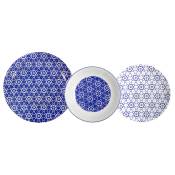 Service vaisselle en Porcelaine Bleu