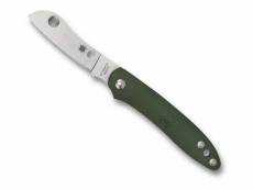 Spyderco - c189pgr - couteau spyderco roadie vert olive