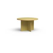 Table à manger ronde en bois olive 129 cm - Hkliving