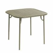 Table carrée Week-End / 85 x 85 cm - Aluminium - Petite