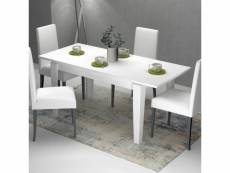 Table extensible mélèze blanc megaron 120 / 160x80