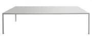 Table rectangulaire Tavolo / 280 x 120 cm - Stratifié Fenix-NTM® - Zeus blanc en métal