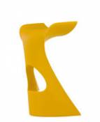 Tabouret de bar Koncord / H 70 cm - Plastique - Slide jaune en plastique