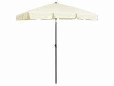 Vidaxl parasol de plage jaune sable 180x120 cm