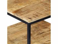 Vidaxl table basse 110 x 60 x 45 cm bois de manguier