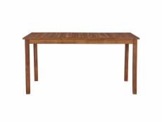 Vidaxl table de jardin 150x90x74 cm bois d'acacia massif 44105
