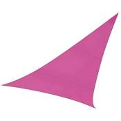 Voile d'ombrage, hydrofuge, 3,6 x 3,6 x 3,6 m, 160 g/m², polyester, triangulaire, fuchsia - Perel