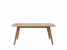 Almor - table à manger extensible en bois 180-270x100cm - couleur - bois clair