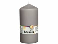 Bolsius bougies pilier 8 pcs 150x78 mm gris chaud 428085