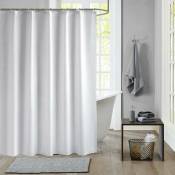 Ccykxa - blanc, 200 × 240cm)Rideau de douche blanc Peva rideaux de douche imperméables et anti-moisissure accessoires pour la maison avec oeillets