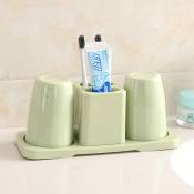 Couple tasse créative salle de bain porte-brosse à dents ensemble de lavage dentifrice tasse ensemble(vert nordique)
