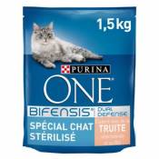 Croquettes pour chat stérilisé One Spécial chat sterilisé truite et blé 1 5kg