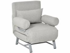 Fauteuil chauffeuse canapé-lit convertible inclinable