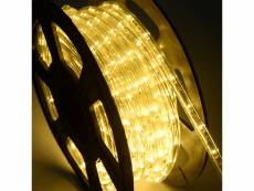 Ginatex tube lumineux led 20m,cordon lumineux,720 ampoules décoration intérieur et extérieur,blanc chaud, 230v