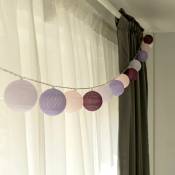Guirlande lumineuse led violette violette 20 boules chambre d'enfant lumière d'ambiance - bleu