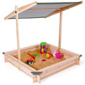 Idmarket - Bac à sable kids bois avec toit ouvrant
