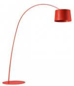 Lampadaire Twiggy LED - Foscarini rouge en métal