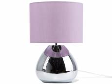 Lampe de table 33 cm violette ronava 80046