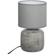 Lampe Salta céramique gris 26.5cm Atmosphera créateur