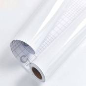 Memkey - Papier Adhésif pour Meuble Blanc Brillant Glitter 40× 300cm Papier Peint Autocollant pour Style Moderne Imperméable Film Vinyle Rouleau