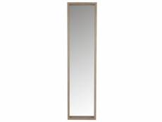 Miroir rectangulaire bois naturel taille l - enola - l 42 x l 5 x h 170 cm - neuf