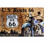 Plaque Metal Route 66