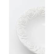 Plat creux Roses blanc 28cm Kare Design