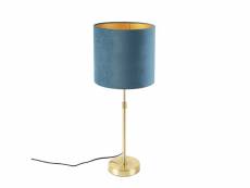 Qazqa led lampes de table parte - bleu - rustique -