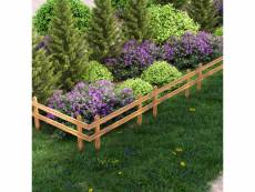 Set de 2 clôtures de jardin krölpa en bois de pin