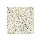 Sol Vinyle Style - Terrazzo granito jaune et bleu - 2 x 4m