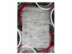 Subway encadre tapis de salon en polypropylene - 200x290 cm - rouge DEC3218112007627