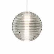 Suspension Press LED / Sphère - Ø 30 cm - Verre - Tom Dixon transparent en verre