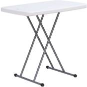 Table Compacte et Pliable, Table Pliante Ajustable,