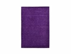 Tapis holi - tissé main - 100% laine naturelle - violet 070x140 cm