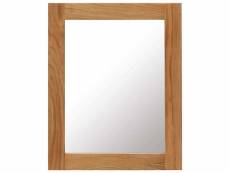 Vidaxl miroir 40x50 cm bois de chêne massif 247455