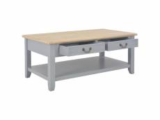 Vidaxl table basse gris 100 x 55 x 40 cm bois 249897
