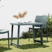 Vidaxl - Table de camping vert 79x56x64 cm pp aspect de bois