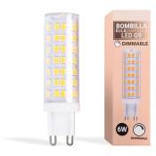 Ampoule LED G9 6W - Dimmable - 220-240V AC - Blanc Neutre - Blanc Neutre
