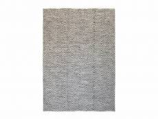 Bobochic tapis poil court rectangulaire retto uni gris 160x230