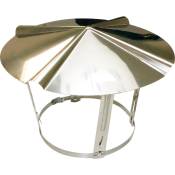 Chapeau conique de toiture inox - Ø 120 à 140 mm