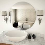 Design In - Miroir mural Style baroque - Miroir simple de salle de bain 70 cm Rond Verre BV564974