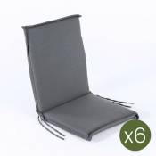 Edenjardin Cojines - Lot de 6 coussins pour fauteuil